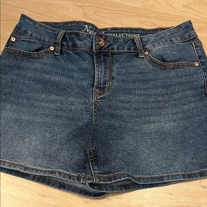 Natural Reflections Dark Blue Jean Shorts